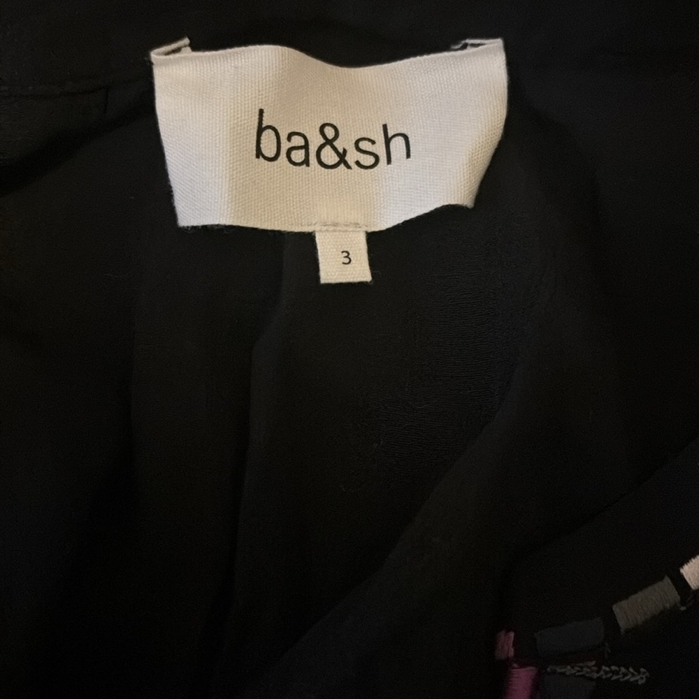 BA&SH Dress with embroidery Teresa | black - Picture 6 of 6